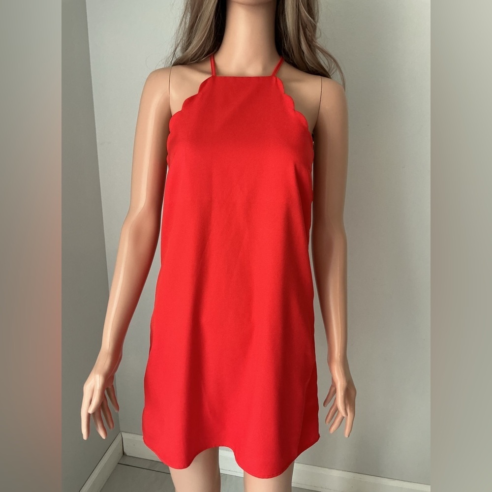 Lulu's Vibrant Red Mini Dress - Picture 2 of 14